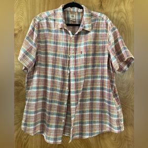 Levi’s Button Down Shirt, Plaid, Multi Color, Size XXL